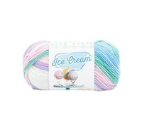 Lion Brand Yarn Ice Cream, DK Weight Acrylic Blend Yarn for Knitting, Crochet, and Crafts, Love Potion, 1 Pack