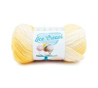 Lion Brand Yarn Ice Cream Yarn, Acrylic, Lemon Meringue Multicolor, 8.26 x 19.05 x 8.26 cm
