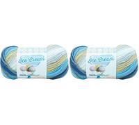 Lion Brand Yarn Ice Cream Yarn, Butter Pecan (Pack of 2)