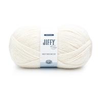 Lion Brand Yarn Jiffy Bonus Bundle, Acrylic Yarn for Crochet, Cream, 1 Pack