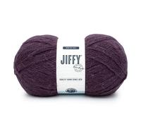 Lion Brand Yarn Jiffy Bonus Bundle, Classic Bulky Yarn for Knitting, Crochet, and Crafts, Eggplant, 1 Pack