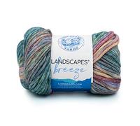 Lion Brand Yarn, Landscapes Breeze Multicolor Yarn for Knitting and Crochet, Willow, 1 Pack