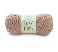 Lion Brand Yarn Lazy Days, Beginner Yarn for Knitting, Crochet, and Crafts, Taupe, 1 Pack