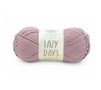 Lion Brand Yarn Lazy Days, Beginner Yarn for Knitting, Crochet, and Crafts, Woodrose, 1 Pack
