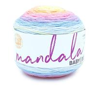 Lion Brand Yarn Mandala Baby Multicolor Yarn for Knitting, Crochet, and Crafts, Acre Woods, 1 Pack