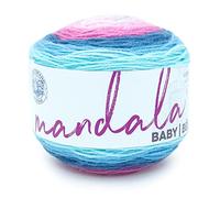 Lion Brand Yarn Mandala Baby Multicolor Yarn for Knitting, Crochet, and Crafts, Arendelle, 1 Pack