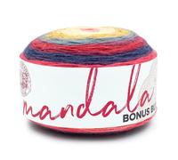 Lion Brand Yarn Mandala Bonus Bundle, Colorful Yarn for Knitting, Crochet, and Crafts, Satyrs, 1 Pack