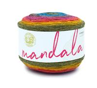 Lion Brand Yarn, Mandala DK Lightweight Yarn for Knitting, Crochet, and Crafts, Chimera, 1 Pack, Self-Striping Acrylic Fiber for Baby Blankets, Multicolor Shawls and Variegated Cardigans