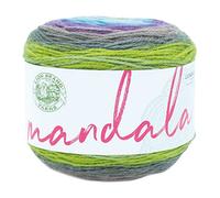 Lion Brand Yarn, Mandala DK Lightweight Yarn for Knitting, Crochet, and Crafts, Ghidorah, 1 Pack, Self-Striping Acrylic Fiber for Baby Blankets, Multicolor Shawls and Variegated Cardigans