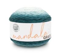 Lion Brand Yarn Mandala Gradient, Multicolor Yarn for Knitting, Crochet and Crafting, Dark Teal, 1 Pack
