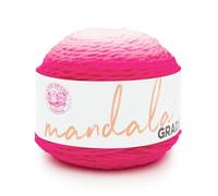 Lion Brand Yarn Mandala Gradient, Multicolor Yarn for Knitting, Crochet and Crafting, Hot Pink, 1 Pack