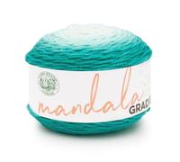 Lion Brand Yarn Mandala Gradient, Multicolor Yarn for Knitting, Crochet and Crafting, Seagreen, 1 Pack