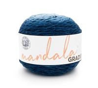 Lion Brand Yarn Mandala Gradient, Multicolor Yarn for Knitting, Crochet and Crafting, Steel Blue, 1 Pack