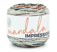 Lion Brand Yarn Mandala Impressions, Bulky Yarn, Nightfall, 1 Pack