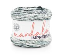 Lion Brand Yarn Mandala Impressions, Multicolor Yarn for Knitting, Crochet and Crafting, Peppery, 1 Pack