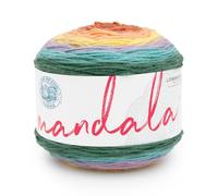 Lion Brand Yarn Mandala, Multicolor Yarn for Knitting, Crochet and Crafting, Doxy, 1 Pack