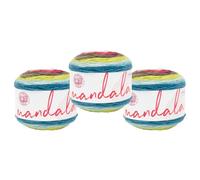 Lion Brand Yarn Mandala, Multicolor Yarn for Knitting, Crochet and Crafting, Kappa, 3 Pack