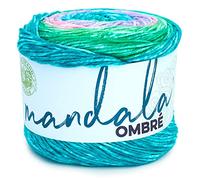 Lion Brand Yarn Mandala Ombre Multicolor Yarn for Knitting, Crochet, and Crafts, Balance, 1 Pack