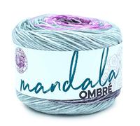 Lion Brand Yarn Mandala Ombre Multicolor Yarn for Knitting, Crochet, and Crafts, Joy, 1 Pack, Acrylic Aran Fiber for Knit Blankets, Crochet Hats, and Soft Shawls
