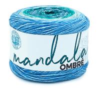Lion Brand Yarn Mandala Ombre Multicolor Yarn for Knitting, Crochet, and Crafts, Mantra, 1 Pack