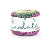 Lion Brand Yarn Mandala Ombré Yarn with Vibrant Colors, Soft Yarn for Crocheting and Knitting, Wonder, 1-Pack