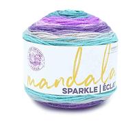 Lion Brand Yarn Mandala Sparkle Multicolor Yarn for Knitting, Crochet, and Crafts, Aquila, 1 Pack
