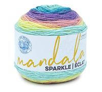Lion Brand Yarn Mandala Sparkle Multicolor Yarn for Knitting, Crochet, and Crafts, Serpens, 1 Pack