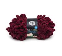 Lion Brand Yarn Off The Hook Beginner Loop Yarn for Knit and Crochet, Cherry Bomb, 1 Pack