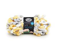 Lion Brand Yarn Off The Hook Beginner Loop Yarn for Knit and Crochet, Lemon Drop, 1 Pack