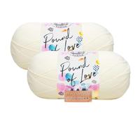 Lion Brand Yarn - Pound of Love - 2 Pack (Antique White)