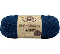 Lion Brand Yarn Respun Bonus Bundle, Worsted Weight Yarn for Knitting, Crochet, and Crafts, Deep Denim, 1 Pack