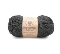 Lion Brand Yarn Respun Thick & Quick, Super Bulky Recycled Polyester Yarn for Knitting, Crochet, and Crafts, Raven, 1 Pack