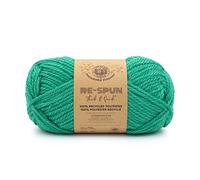 Lion Brand Yarn, Respun Thick & Quick Super Chunky Yarn for Knitting and Crochet, Jade, 1 Pack