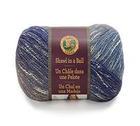 Lion Brand Yarn Shawl in A Ball Yarn-Soothing Blue, Other, Multicoloured, 8.89x8.89x20.32 cm