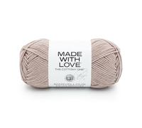 Lion Brand Yarn Tom Daley - The Cottony One, Yarn for Knitting, Lychee White, 1 Pack