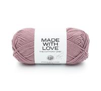 Lion Brand Yarn Tom Daley - The Cottony One, Yarn for Knitting, Silver Medal, 1 Pack