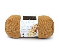 Lion Brand Yarn Touch Of Alpaca, Natural Fiber Blend Yarn for Knitting, Crochet, and Crafts, Goldenrod, 1 Pack
