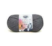 Lion Brand Yarn Vanna's Choice, Aran Weight Yarn for Knitting, Crochet, and Crafts, Charcoal Grey, 1 Pack