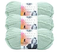 Lion Brand Yarn, Vanna's Choice Worsted Weight Yarn for Knitting, Crochet and Crafts, Sea Glass, 3 Pack, Soft Acrylic Fiber for Scarves, Hats and Blankets