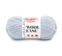 Lion Brand Yarn Wool-Ease Aran Yarn for Knitting and Crochet, Icicle, 1 Pack, Soft Wool Blend Yarn for Jumpers, Hats, and Blankets