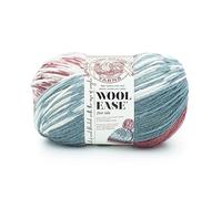 Lion Brand Yarn Wool Ease Fair Isle Yarn, 1 Pack, Merlot/Charcoal
