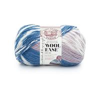 Lion Brand Yarn Wool Ease Fair Isle Yarn, Denim/Lilac