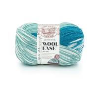 Lion Brand Yarn Wool Ease Fair Isle Yarn, Light Aqua/Turquoise