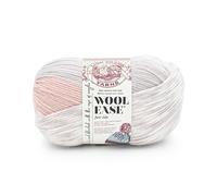 Lion Brand Yarn Wool Ease Fair Isle Yarn, Pink/Mushroom