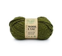 Lion Brand Yarn Wool-Ease T&Q Recycled, Bulky Yarn for Crochet, Olive, 1 Pack
