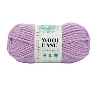 Lion Brand Yarn Wool-Ease Thick & Quick, Super Bulky Wool Blend Yarn for Knitting, Crochet, and Crafts, Fairy, 1 Pack