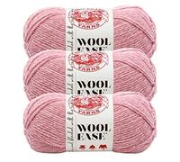 Lion Brand Yarn Wool-Ease Yarn, Rose Merled, 3 Pack