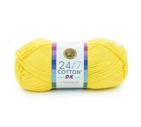 Lion Brand Yarn Yarn, Cotton, Lemon Drop, 1 Pack