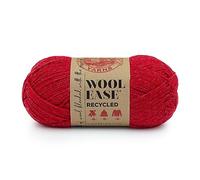 Lion Brand Yarn Yarn, Wool Blend, Red, 1 Pack