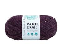 Lion Brand Yarn 640-144 Wool-Ease Thick and Quick Yarn, Acrylic, Raisin, 21.59 x 9.53 x 9.53 cm